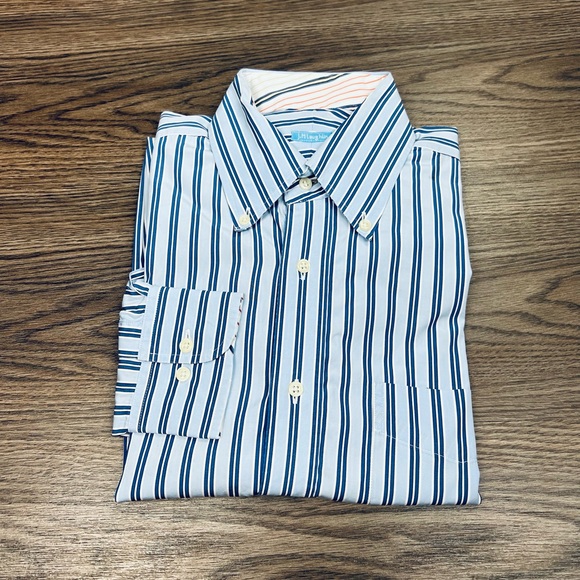 J. McLaughlin Other - J. McLaughlin Blue w/ Navy & White Stripe Shirt M